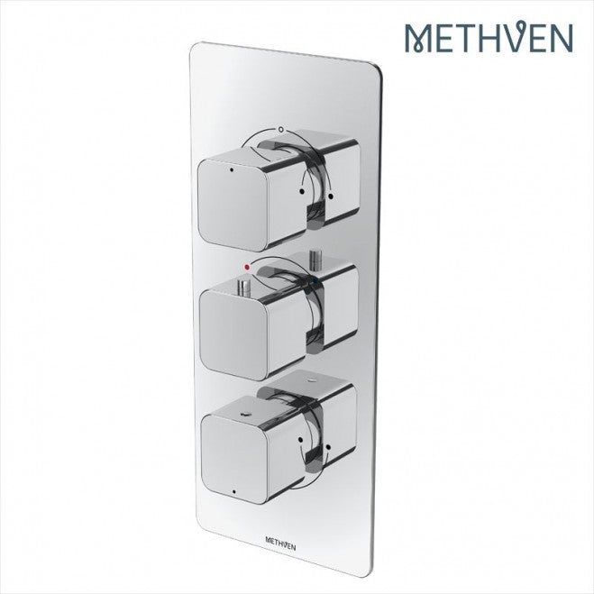 Methven Kiri 3 Outlet Concealed Thermostatic Shower Mixer Valve (Metal Plate)