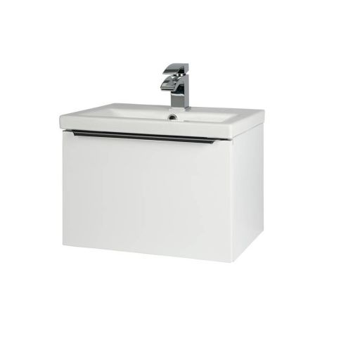 Kartell Kore Wall Mounted Ceramic Basin and Drawer Cabinet 500mm x 355mm - White