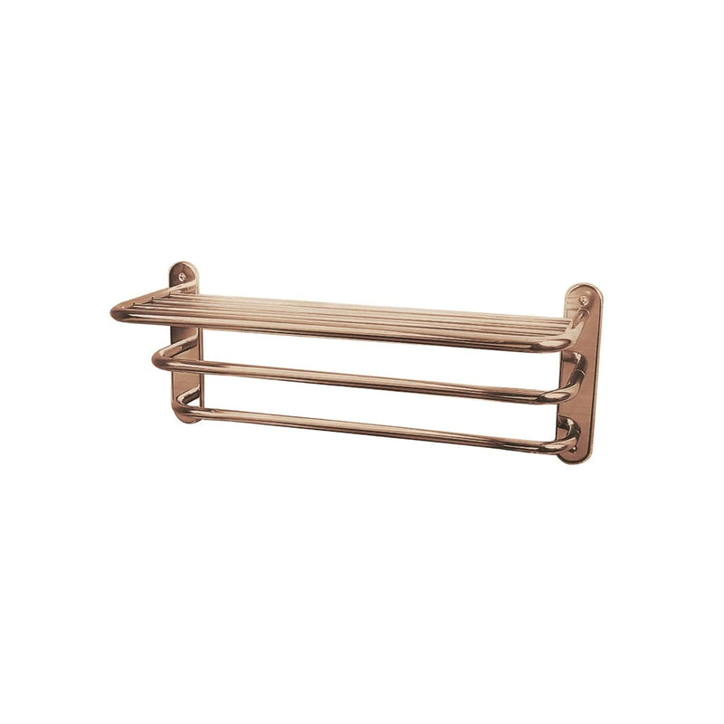 Bc Designs Victrion Three Tier Brass Towel Rack Horizontal 260Mm H X 612Mmm W Brushed Copper