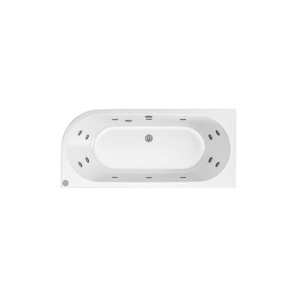 Eastbrook Beauforte Biscay 1700mm x 800mm x 440mm 14 Jet Whirlpool Bath White