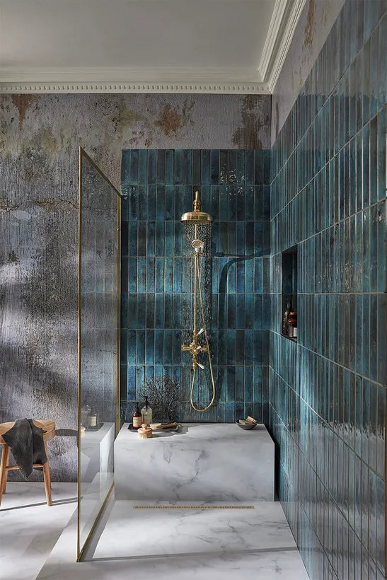Iona Keswick Dual Function Exposed Shower System - Brushed Brass