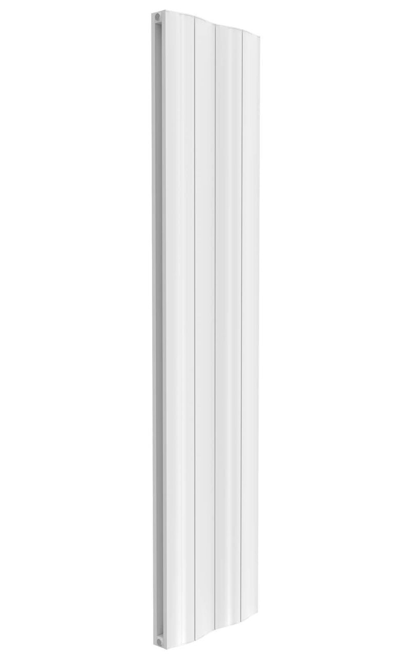 Reina Wave White Double Panel Vertical Aluminium Radiator 1800Mm H X 412Mm W - Central Heating