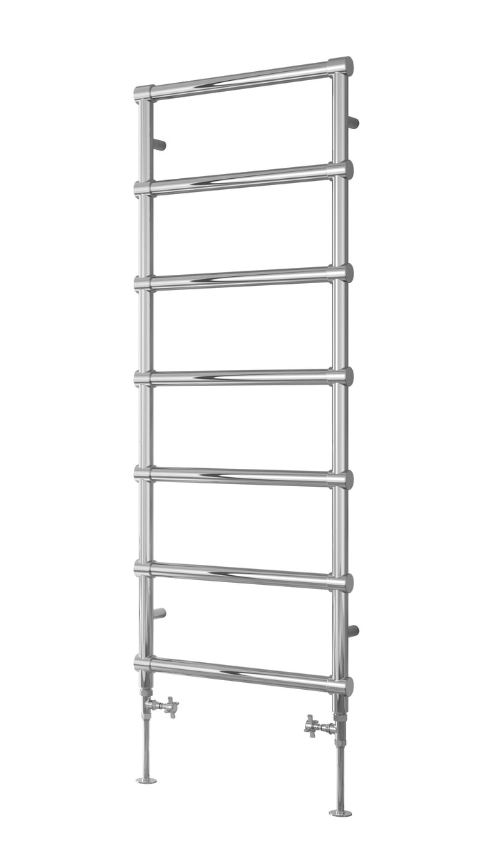 Reina Lecco Steel Chrome Straight Designer Heated Towel Rail Radiator