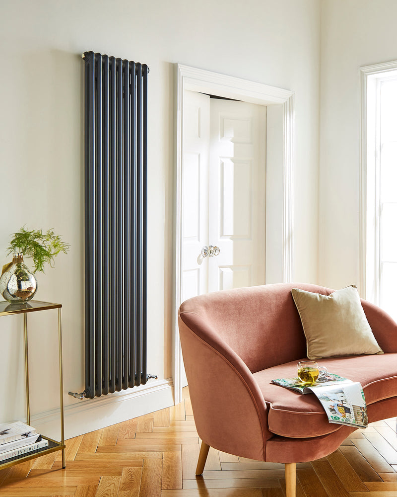 Kartell Laser Klassic Anthracite Steel Vertical Column Radiator