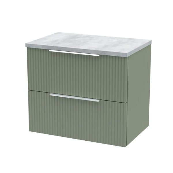 Hudson Reed Wall Hung 2 Drawer Vanity & Laminate Top