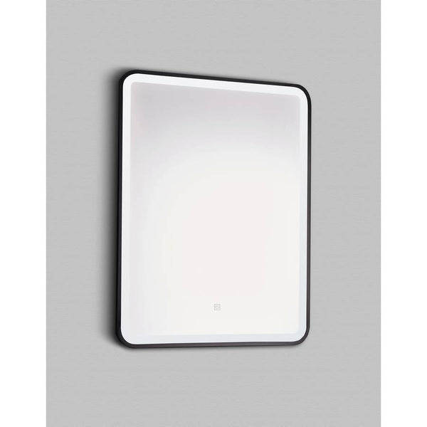 Kartell Nero Square LED Mirror 700mm x 500mm Matt Black