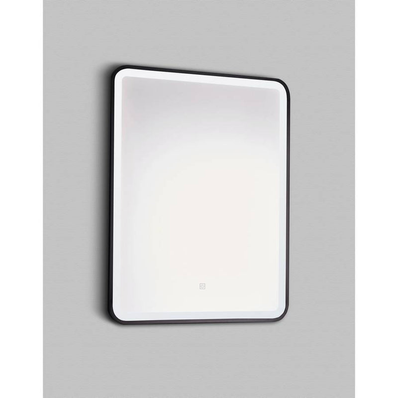 Kartell Nero Square LED Mirror 700mm x 500mm Matt Black