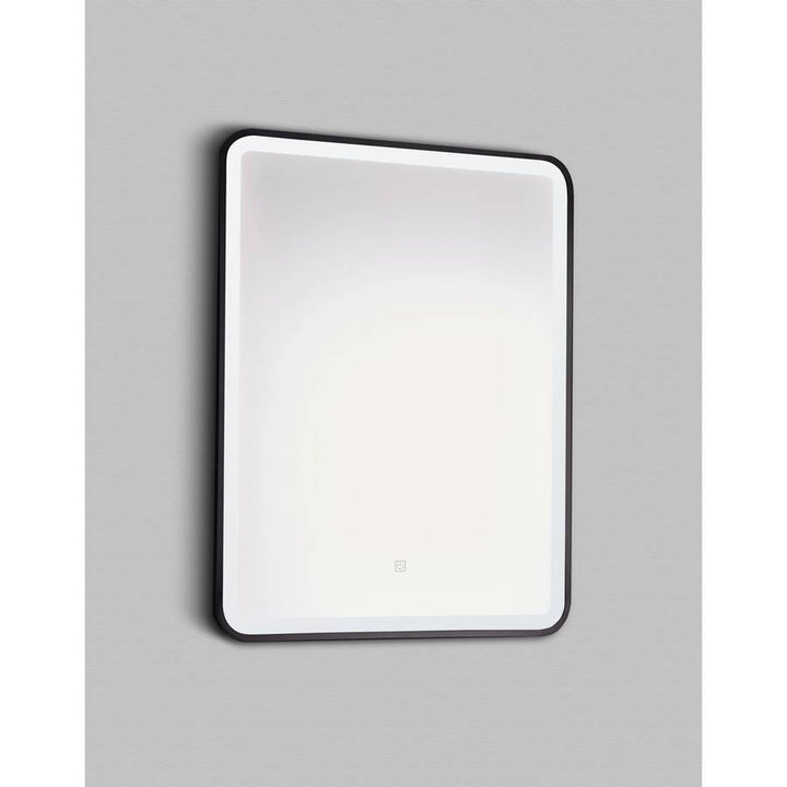 Kartell Nero Square LED Mirror 800mm x 600mm Matt Black