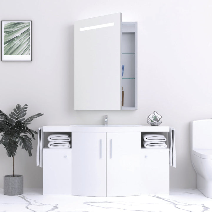 Kartell Reflections Prism LED Mirror Cabinet 700mm H x 500mm W