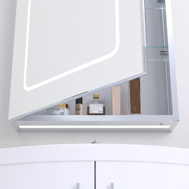 Kartell Reflections Fine LED Mirror Cabinet 700mm H x 500mm W