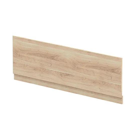 Nuie 1700mm Bleached Oak MFC Woodgrain Front Bath Panel