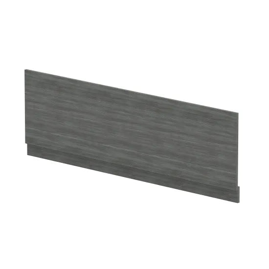 Nuie 1700mm Anthracite Woodgrain MFC Front Bath Panel With Plinth