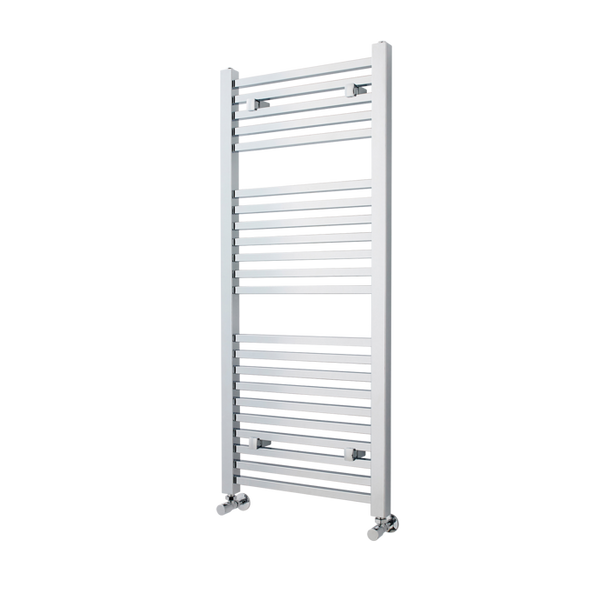 Nuie Level Square Bar Ladder Towel Rail 1200mm H x 500mm W - Chrome