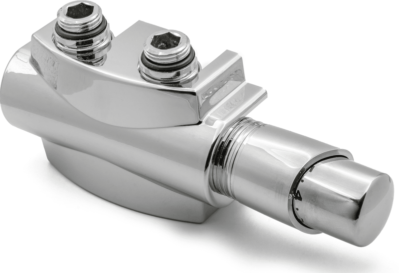 Reina Modah Angled TRV H-Type Radiator Valve - Chrome