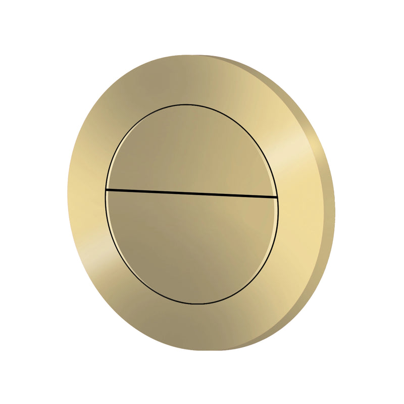Aero Close Coupled WC Brushed Brass Flush Button