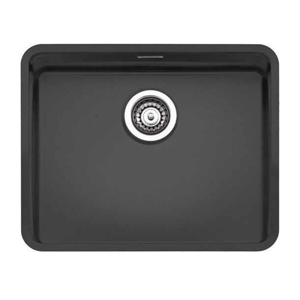 Reginox OHIO Stainless Steel Integrated Single Bowl Kitchen Sink Black