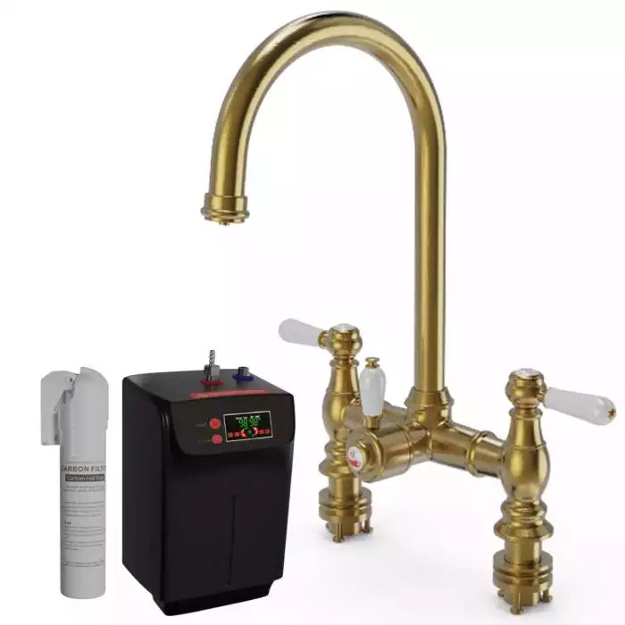 Ellsi Traditional bridge 3 In 1 Instant Hot Water Kitchen Sink Taps