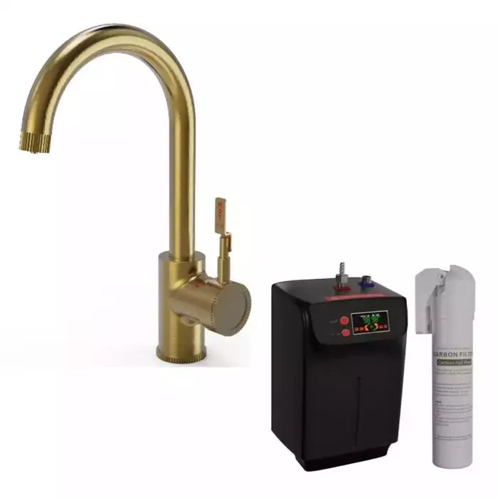 Ellsi Industrial Single Lever 3 In 1 Instant Hot Water Kitchen Taps