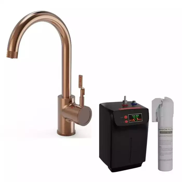 Ellsi Industrial Single Lever 3 In 1 Instant Hot Water Kitchen Taps
