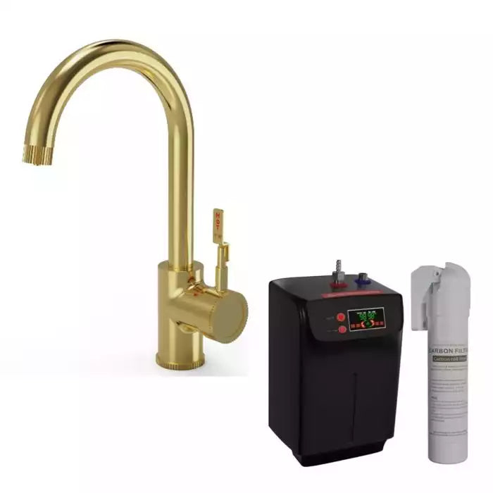 Ellsi Industrial Single Lever 3 In 1 Instant Hot Water Kitchen Taps