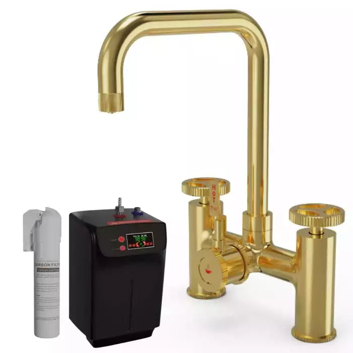 Ellsi Industrial bridge 3 in 1 Instant Hot Water Kitchen Tap