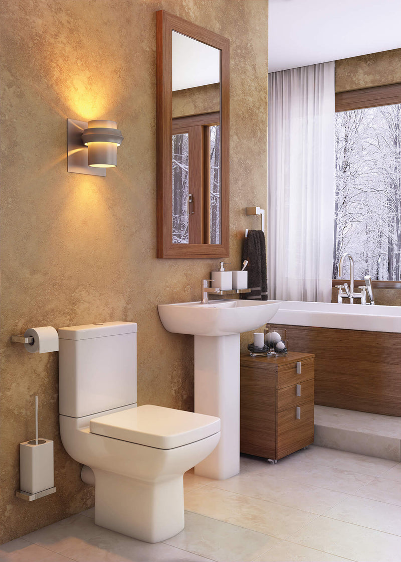 Kartell Studio 1 Tap Hole Basin With Full Pedestal 550Mm