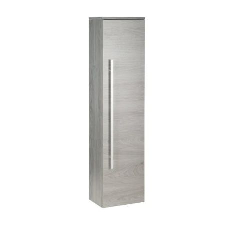Kartell Wall Mounted Side Unit Cabinet 1400mm H x 355mm W Silver Oak
