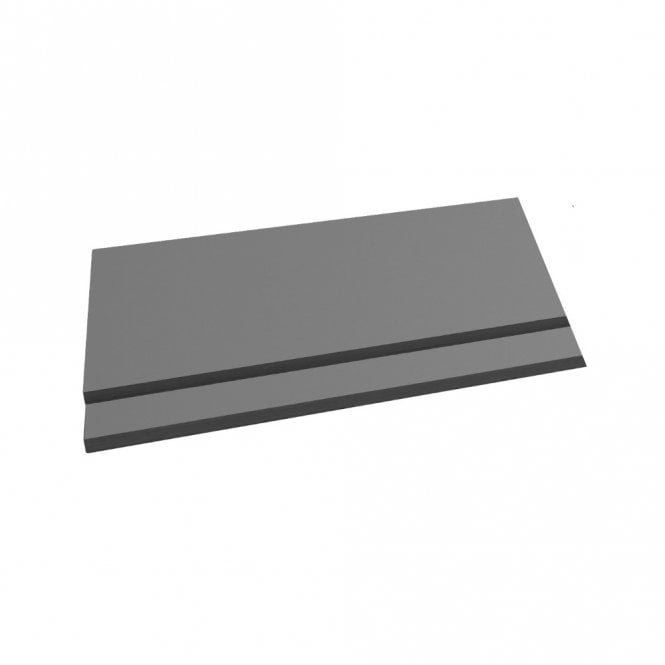 Kartell Purity 2 Piece End Bath Panel 700Mm Storm Grey Gloss