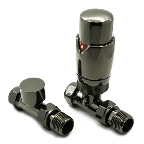 Reina Modal Trv Straight Steel Radiator & Towel Rail Valve ...