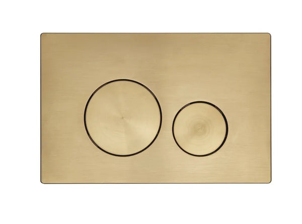 Iona Rondo Dual Flush Push Plate - Brushed Brass