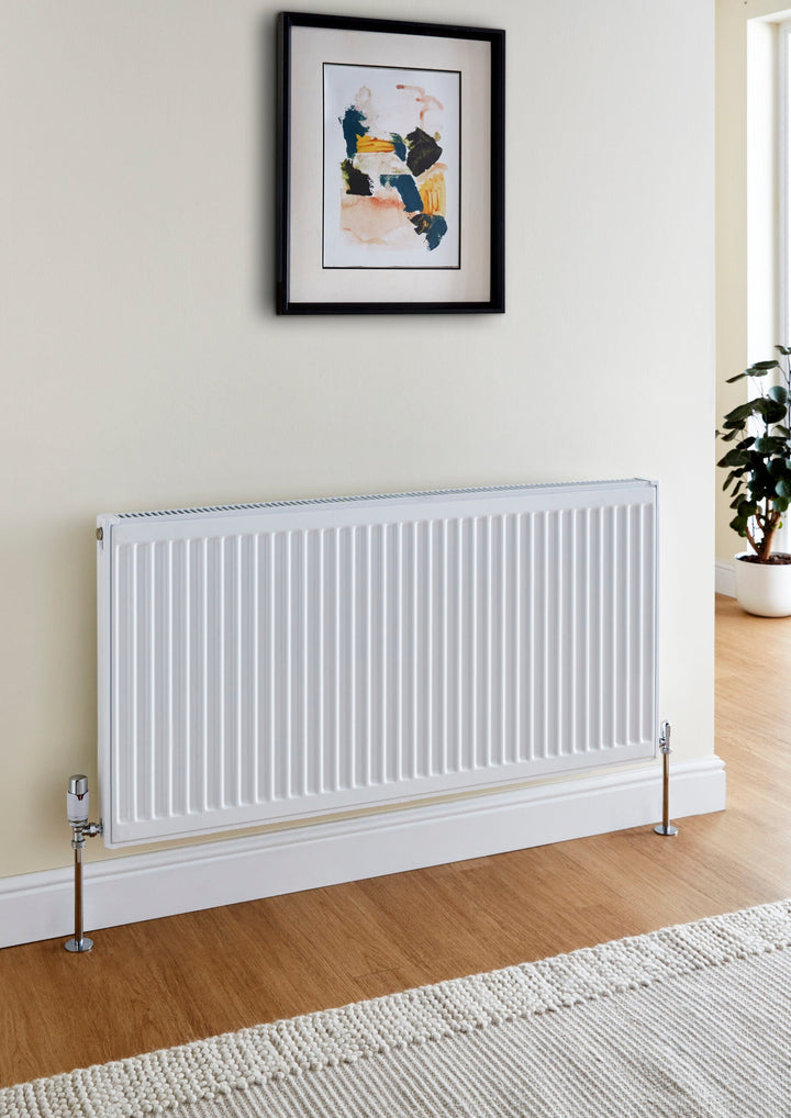Single Connector Radiator Kartell Kompact Type 11 White Steel Single Panel Single Radiator ...