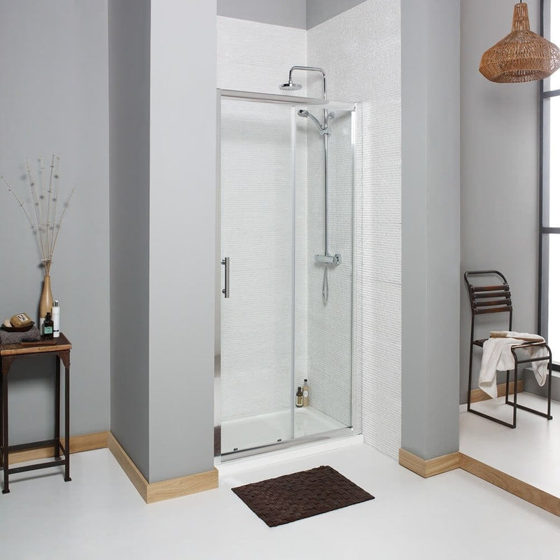 Kartell KV6 Sliding Enclosures Shower Door 1850mm x 1100mm 6mm Glass