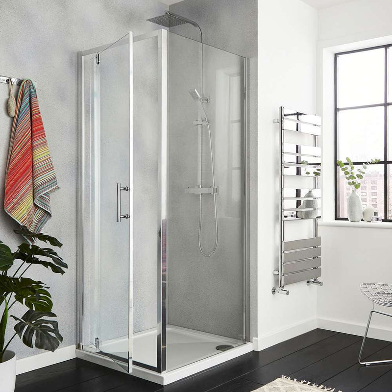 Kartell KV6 Pivot Enclosures Shower Door 1850mm x 760mm 6mm Glass