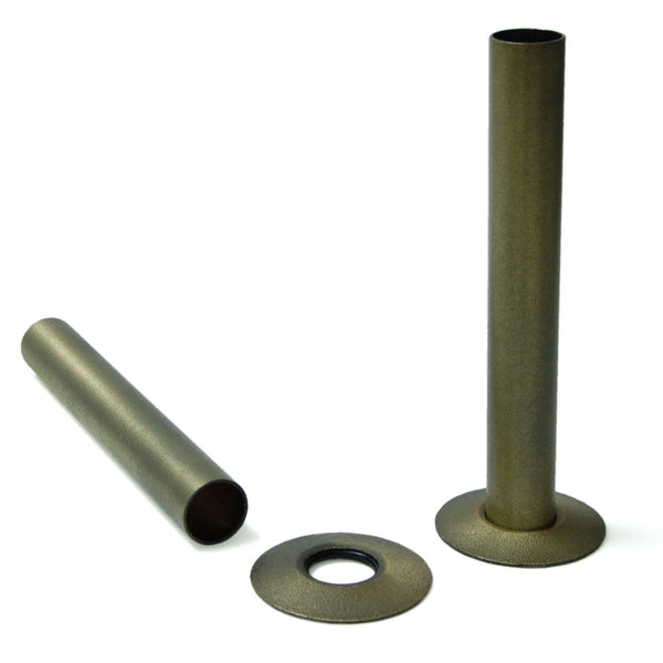 Plumbers Choice Old English Brass Radiator Valve Sleeving Kit pair