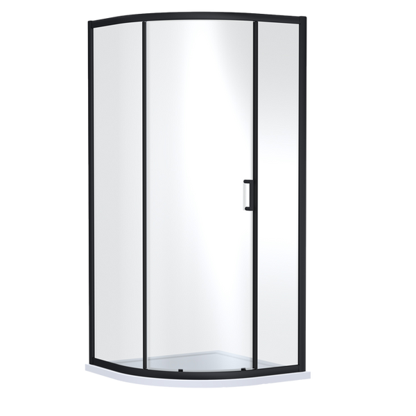 Nuie Rene Single Entry / 1900mm x 900mm Single Entry Quadrant - Matt Black