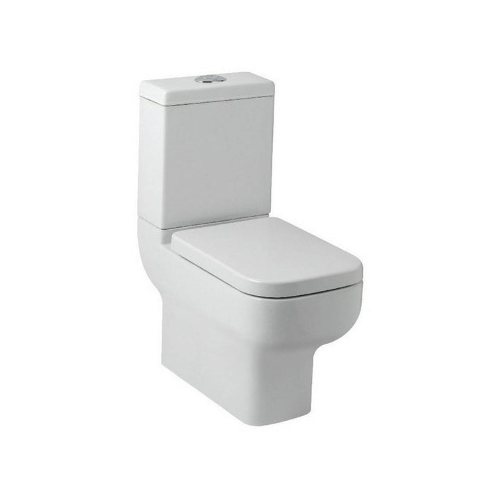 Kartell Trim Ceramic Closed Couple Toilet WC Pan With Cistern & Soft Close Seat