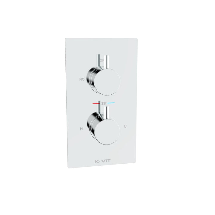 Kartell Plan Thermostatic Concealed Mixer Shower With Adjustable Slide Rail Kit