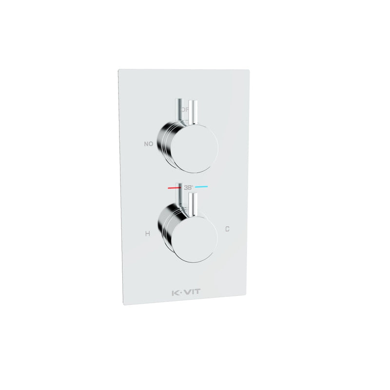 Kartell Plan Thermostatic Concealed Mixer Shower With Adjustable Slide Rail Kit