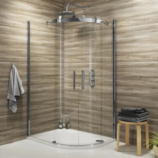 Synergy Vodas 8 1200mm Frameless Chrome Offset Quadrant Shower Enclosure