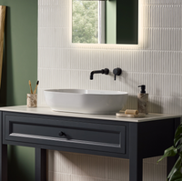 Bristan - Altum 2 Taphole Wall Mounted Basin Mixer - Matt Black