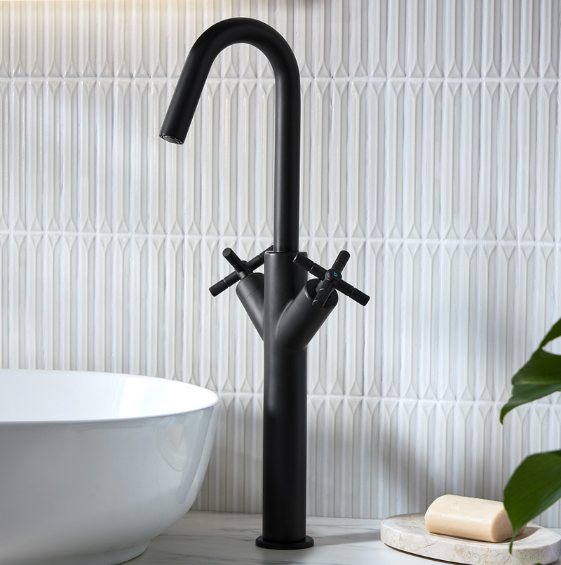 Bristan Cruzar Tall Basin Mixer - Matt Black