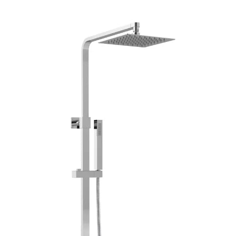 Hudson Reed Square Brass Thermostatic Bar Valve & Shower Kit Chrome