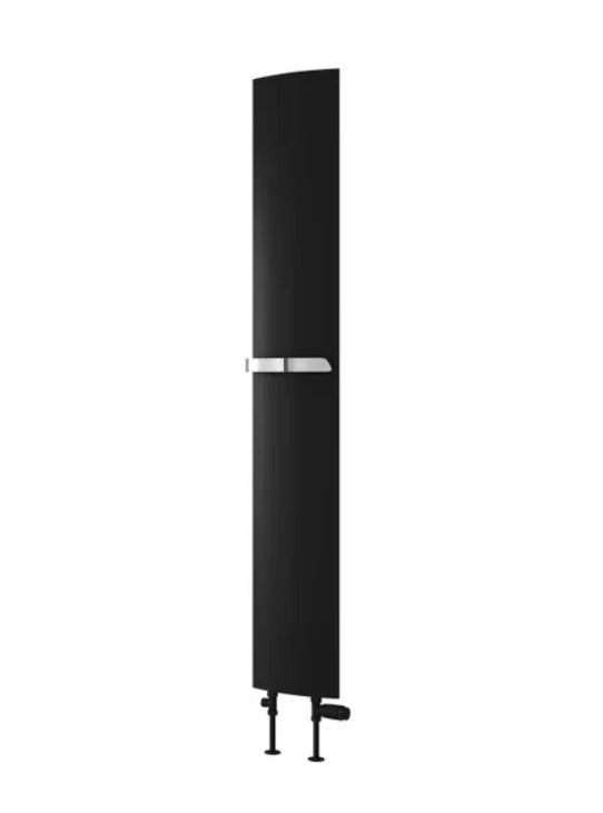 Reina Picoli Black Vertical Aluminium Radiator Central Heating
