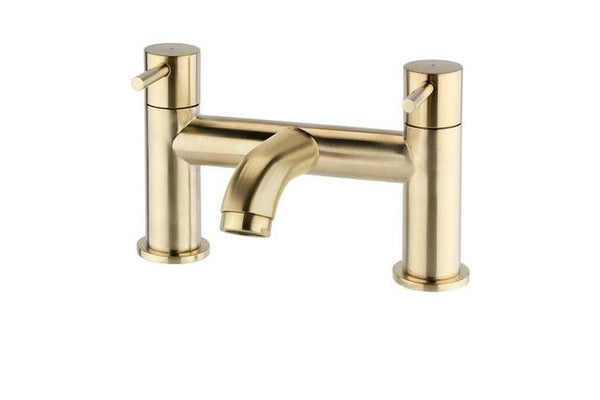 Kartell Brassware Ottone Bath Filler Brushed Brass