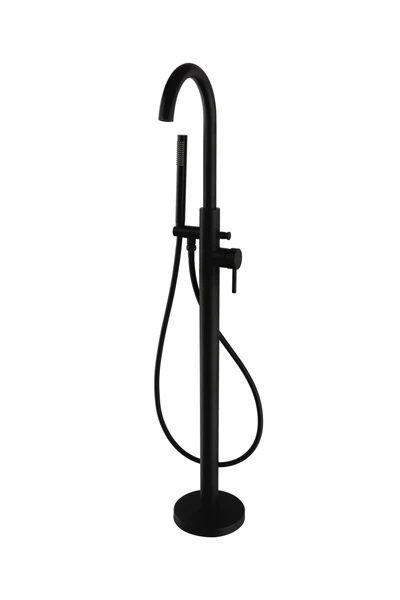 Kartell Brassware Freestanding Bath Shower Mixer Tap Matt Black