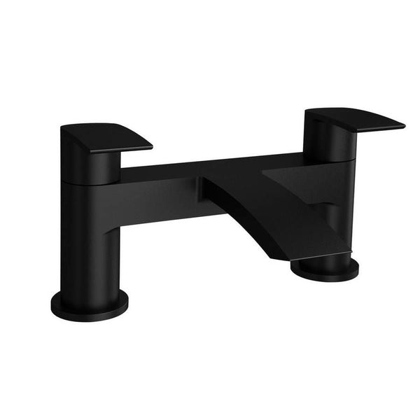 Kartell Brassware Nero Curve Bath Filler Matt Black