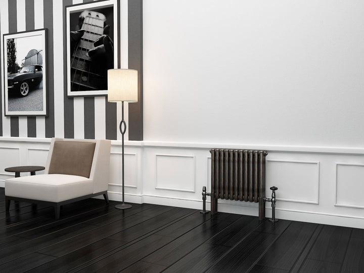 TradeRad Premium Raw Metal Lacquer Horizontal Column Radiators