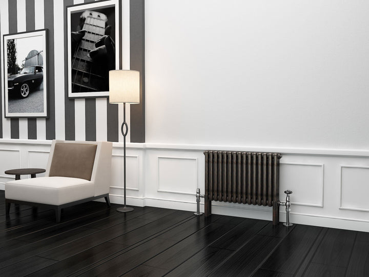 TradeRad Premium Raw Metal Lacquer Horizontal Column Radiator