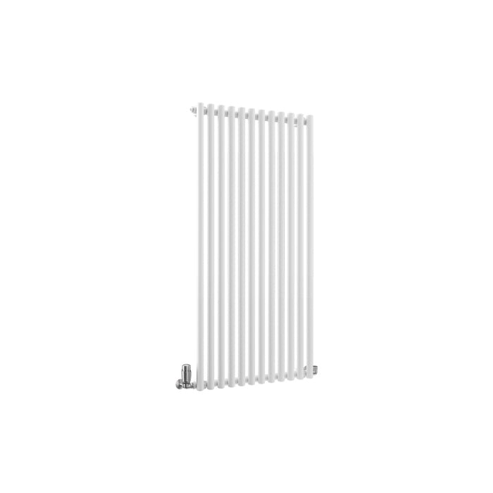 Traderad Premium Steel Round Tube White Horizontal Designer Radiators