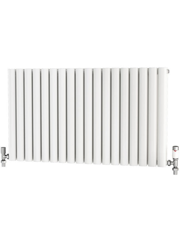 Traderad Elliptical Tube Steel White Horizontal Designer Radiators